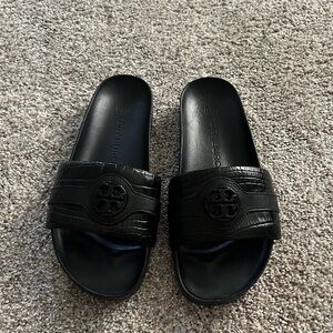 Tory Burch Carson Croc Slide